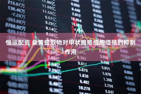 恒运配资 桑黄提取物对甲状腺癌细胞增殖的抑制作用