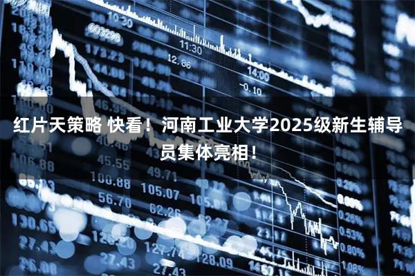 红片天策略 快看！河南工业大学2025级新生辅导员集体亮相！