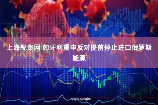 上海配资网 匈牙利重申反对提前停止进口俄罗斯能源